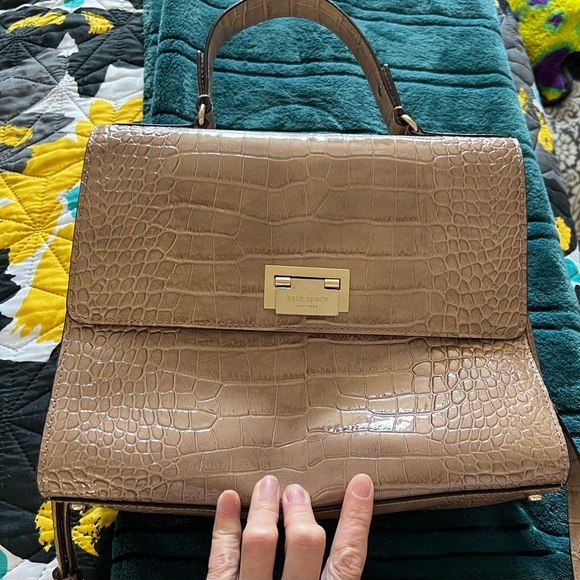 Kate Spade Doris Croc-embossed Satchel in Excellent Condition. - Picture 1 of 6